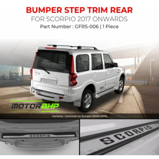 Buy Mahindra Scorpio Bumper Step Trim Rear Car Accessories